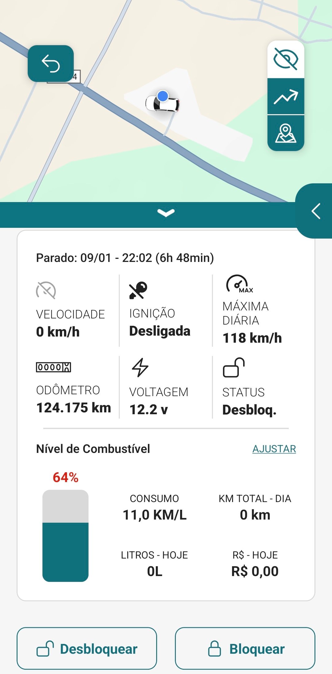 Controle de Combustível